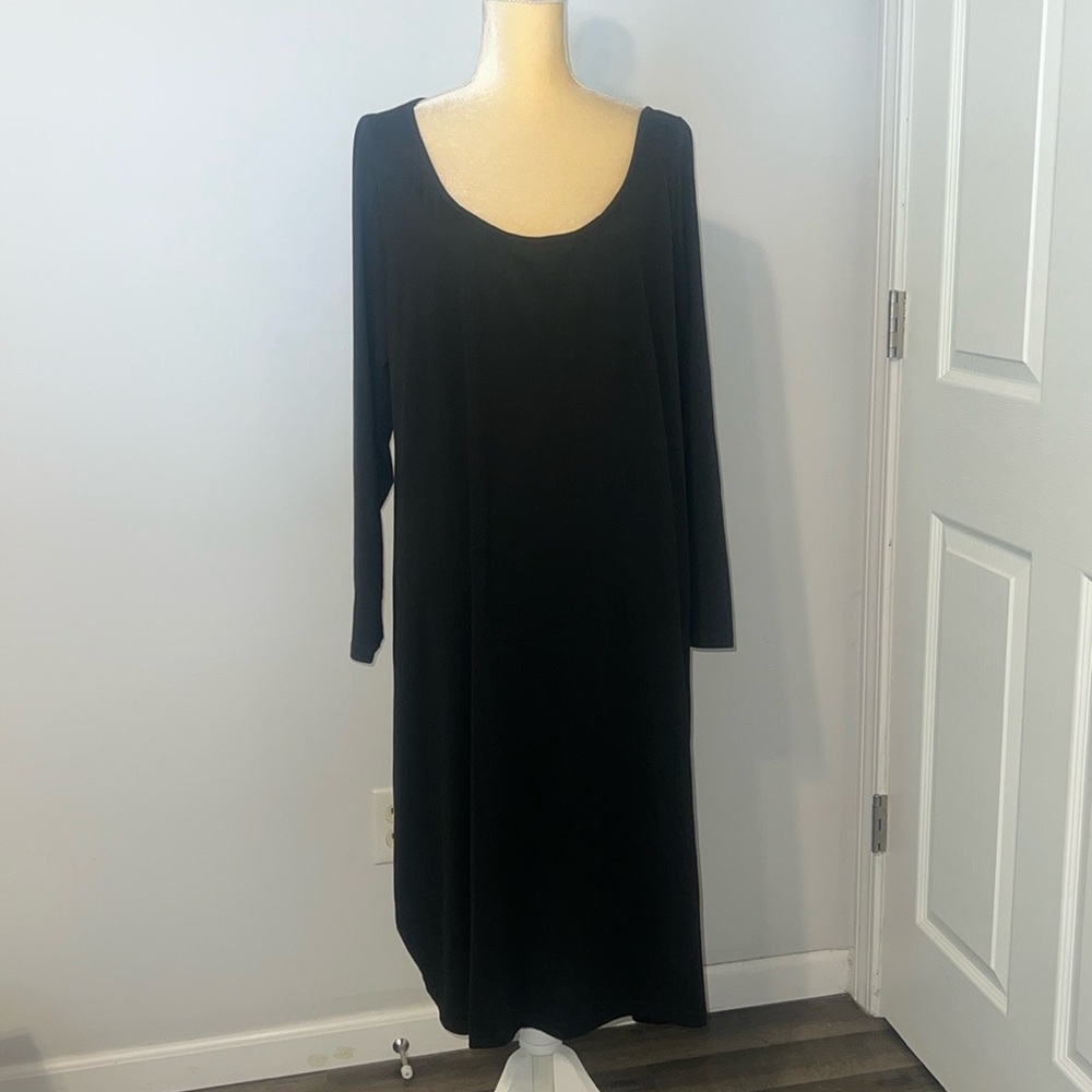 Shein Curve Long Sleeve Black Dress Size 3XL